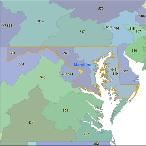 List Of Maryland Area Codes Wikipedia