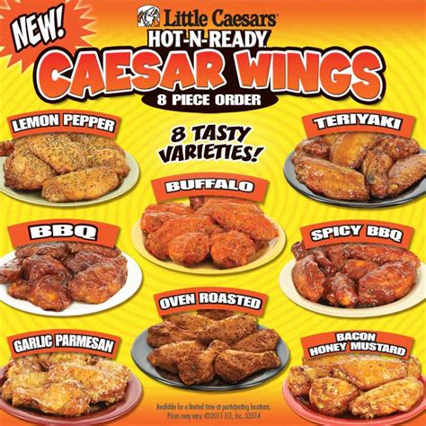 Little Caesars Hail Buffalo Wings Supreme Pizza