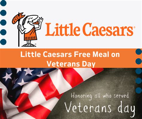 Little Caesars Veterans Day Free Meal