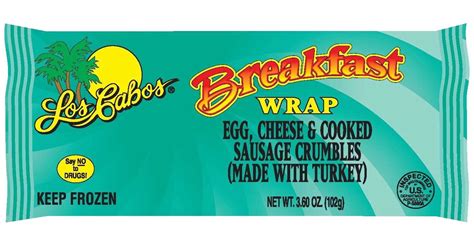 Los Cabos Bacon Egg Cheese Breakfast Burrito 3 4 Ounce Size 24 Per Case
