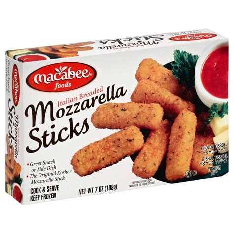 Macabee Mozzarella Sticks 7 Oz Acmemarkets