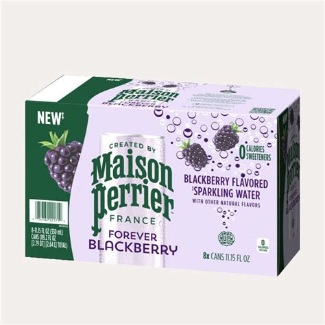 Maison Perrier Forever Blackberry Flavored Sparkling Water 8 Pack 11