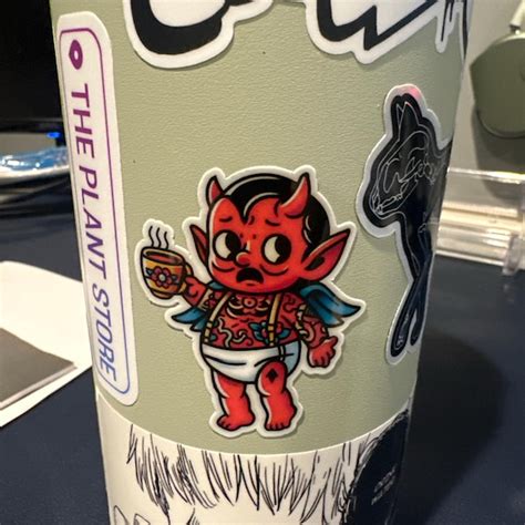 Maneki Neko Traditional Tattoo Stickers Glossy Stickers Indoor Stickers Waterproof Stickers Handmade Stickers