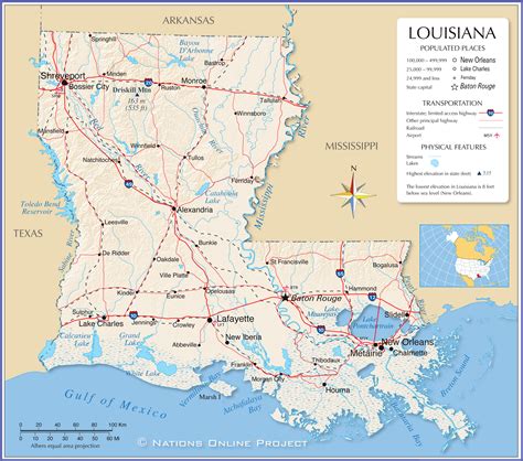 Map Of Bon Ami La Louisiana