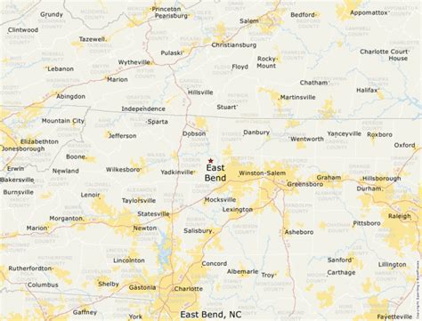 Map Of East Bend North Carolina At Sebastian Williams Blog