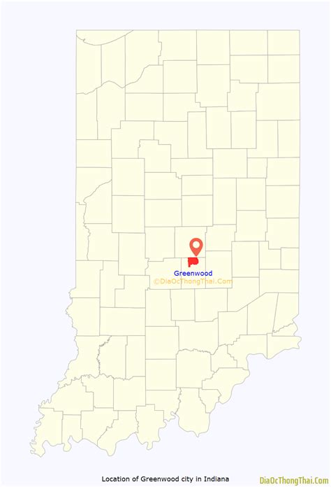 Map Of Greenwood City Indiana Thong Thai Real