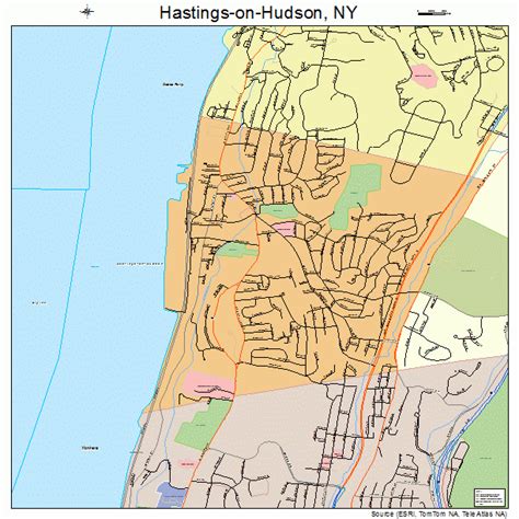 Map Of Hastings On Hudson New York