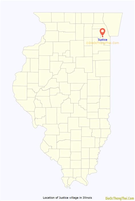 Map Of Justice Village Illinois Thong Thai Real