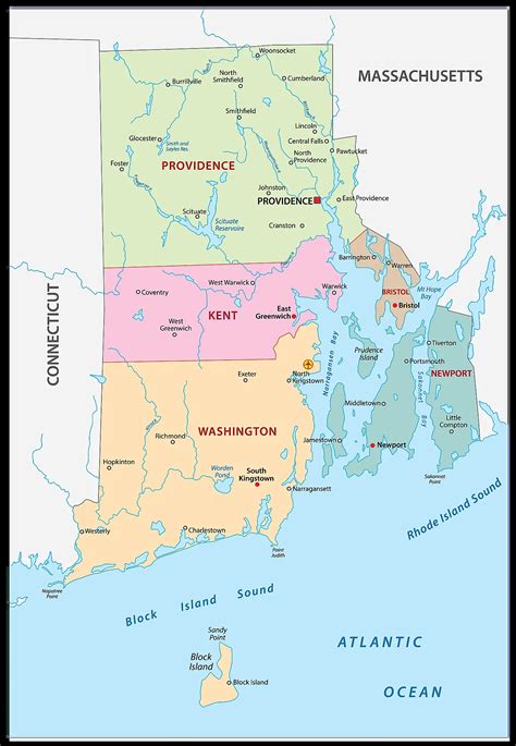 Map Of Providence County Rhode Island Where Is Located Cities