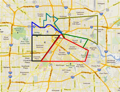 Map Showing Houston Wards At David Sells Blog