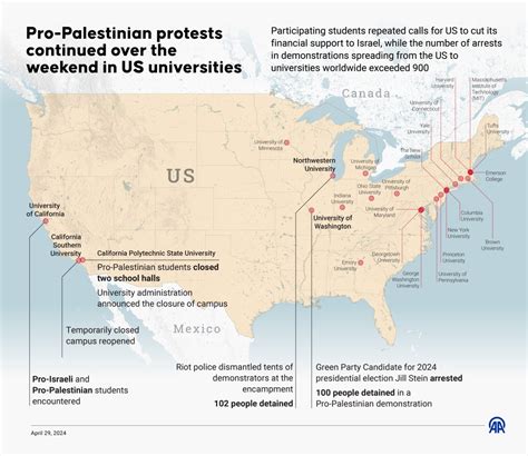 Map Where Pro Palestinian College Protests Are Happening Across Us Map Where Pro Palestinian College Protests Are Happening Across Us
