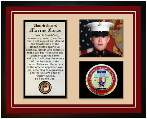 Marine Corps Veteran Oath Of Enlistment Display Navy Emporium