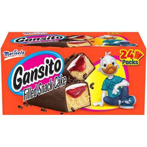 Marinela Gansito Strawberry Chocolate Flavored Covered Filled Snack