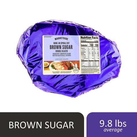 Marketside Spiral Cut Brown Sugar Ham For Office Kitchen Walmart