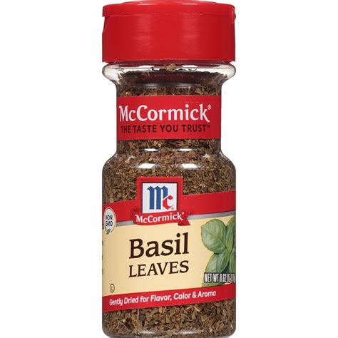 Mccormick Basil Leaves 0 62Oz Mccormick Basil Leaves 0 62Oz
