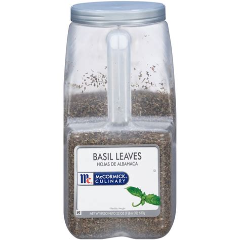 Mccormick Culinary Basil Leaves 22 Oz Mccormick Culinary Basil Leaves 22 Oz