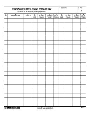Military Sign Up Sheet