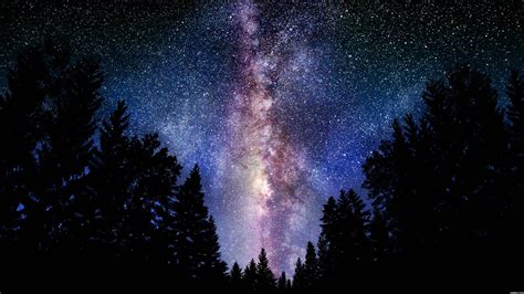 Milky Way Galaxy In The Night Sky Milky Way Galaxy Wallpaper Night Sky