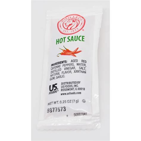 Monarch Hot Sauce Packets Us Foods Chef Store Monarch Hot Sauce Packets Us Foods Chef Store