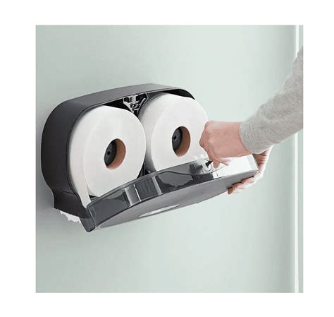 Monogram Junior Jumbo Roll Toilet Tissue Dispenser Wall Mount Black 1Ct 495564