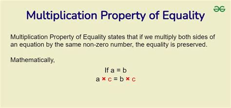 Mastering Multiplication Property of Equality Quick Guide