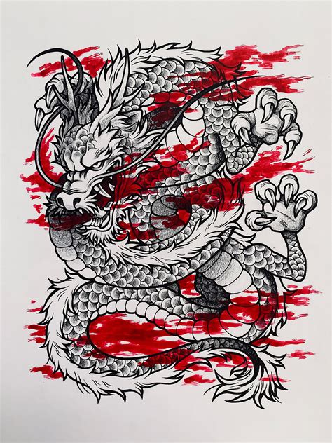 My Personal Interpretation Of The Traditional Japanese Dragon