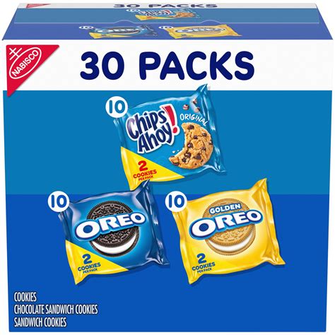 Nabisco Sweet Treats Cookie Variety Pack Oreo Oreo Golden Amp Chips Ahoy