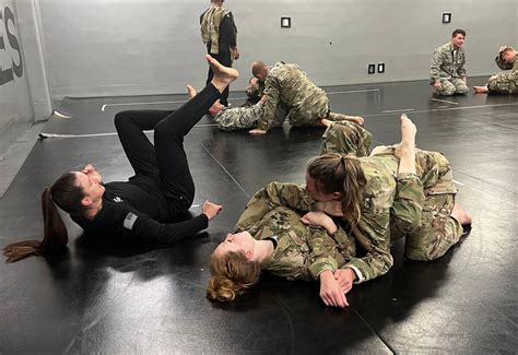 Never Give Them The Upper Hand Combatives Demonstrations Show Spectators Some Hand To Hand Combat Techniques Soldiers Learn During Their Initial Training And Throughout Their Time In The Usarmy