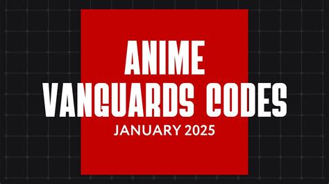 New Codes For Anime Vanguards