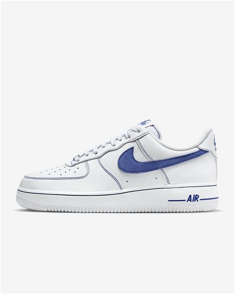 Nike Men Amp 39 S Air Force 1 Amp 39 07 Lv8 Rmx Sneakers In White Light Photo Blue Nike