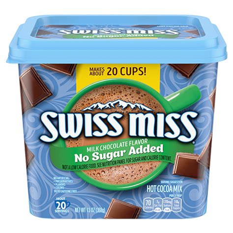 No Sugar Added Hot Cocoa Mix Swiss Miss