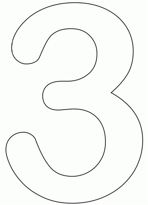 Number 3 Printable