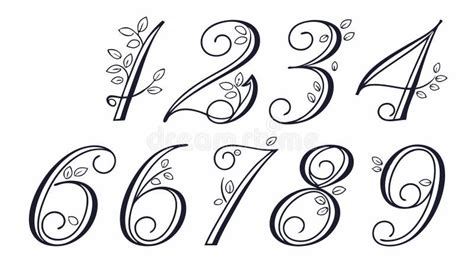 Number Calligraphy Illustrations To Download For Free Freeimages