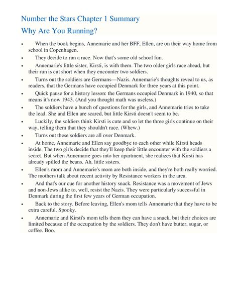 Number the Stars Summary: Hidden Holocaust Tale