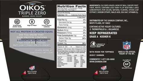 Oikos Greek Yogurt Nutrition Facts Oikos Greek Yogurt Nutrition Facts