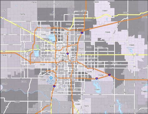Oklahoma City Zip Code Map Gis Geography