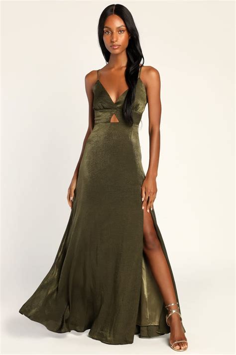Olive Green Wedding Guest Dress Trends 2023