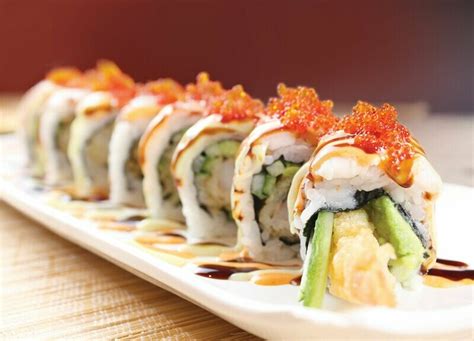 Our Drunken Tiger Roll Is Saucy Spicy And Flavorful With Every Bite Come By Tonight And Pick Up All Of Your Favorite Rolls Sushihon Fattytoro