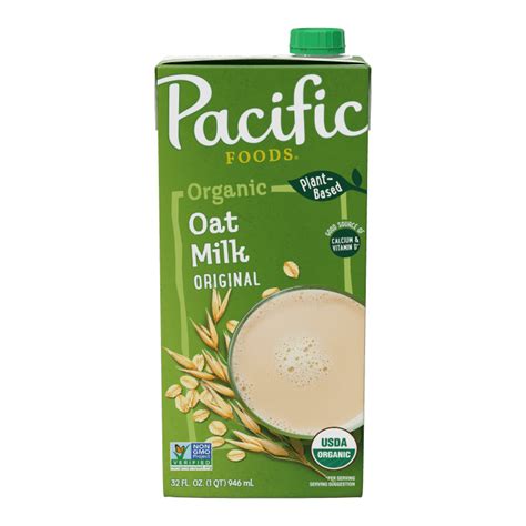 Pacific Foods Original Organic Oat Milk Carton 32 Fl Oz Kroger