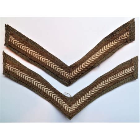 Pair Ww2 British Army Lance Corporal Stripes Chevrons World War 2 Rank Pair Ww2 British Army Lance Corporal Stripes Chevrons World War 2 Rank