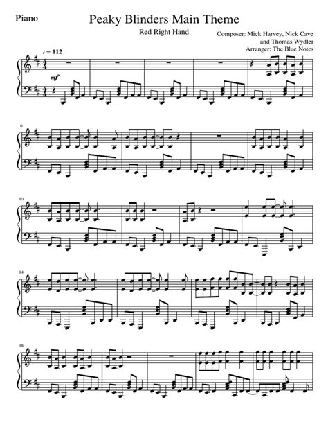 Peaky Blinders Main Theme Piano Tutorial Peaky Blinders Main Theme Piano Tutorial