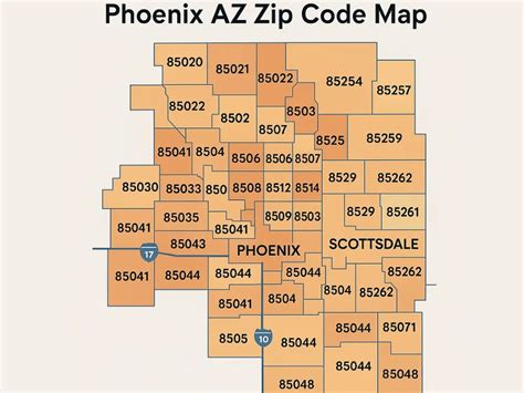 Phoenix Street Map With Zip Codes