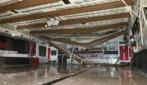 Photos North Medford High School Gym Roof Collapses Under 350 Tons Of Snow