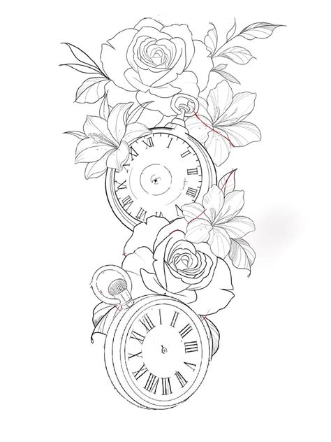 Pin By Jon Collins On Pocket Watch Watch Tattoo Design Clock Tattoo