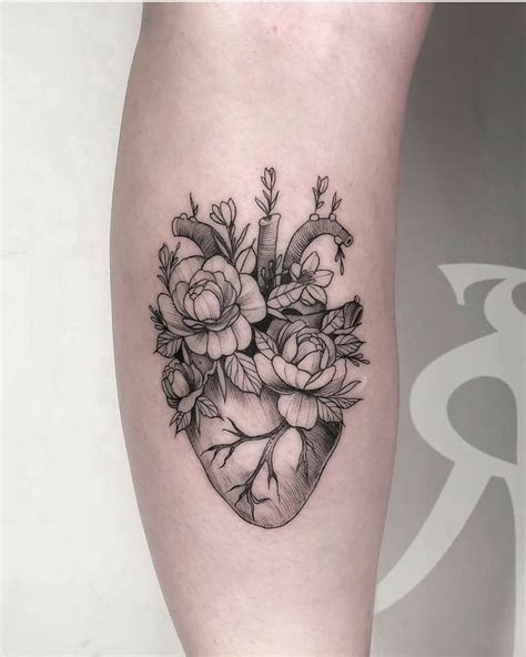 Pin By Juli On Tattos Anatomy Tattoo Tattoos Heart Flower Tattoo
