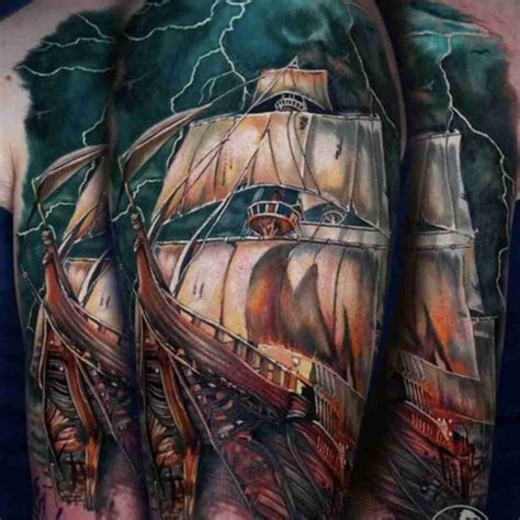 Pirate Ship By Alex Sherker Tattoonow