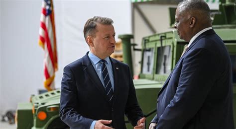 Polish Defence Minister Us Counterpart Discuss Military Cooperation Polish Defence Minister Us Counterpart Discuss Military Cooperation