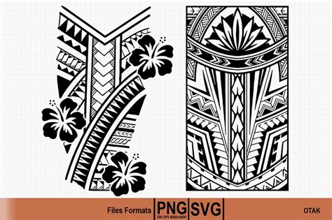 Polynesian Tribal Svg And Png Graphic