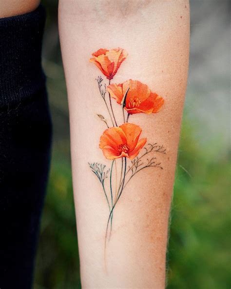 Poppy Flower Tattoos An Accurate Guide To Their Meanings
