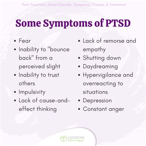 Post Traumatic Stress Disorder Ptsd Symptoms Guide
